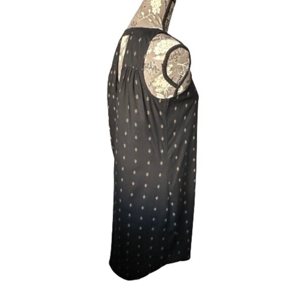 Old Navy Women' XS Black/Tan Print Rayon Sleeveless VNeck Above Knee Tunic/Dress - Picture 4 of 13